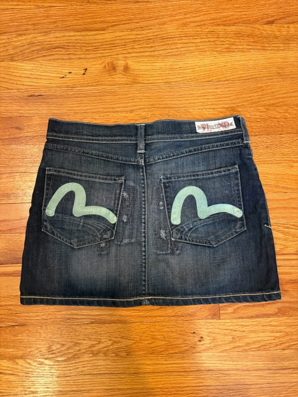 Evisu x Pma Denim Mini Skirt (Size 28)